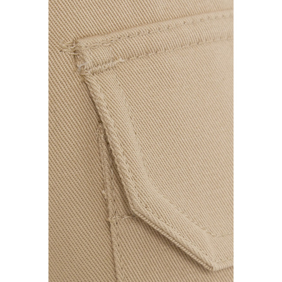 Nilli Lotan 4 Yannic Cargo Pant $450 High Rise Wide Leg Cropped Tan Desert Sand - Picture 11 of 11